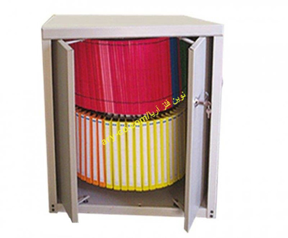 تصویر از قیمت و مشخصات کمد دوار فلزی 2 طبقه پوشه آویز