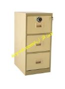 تصویر  فایل 3 کشو فلزی رمزدار