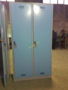 تصویر  کمد فلزی 2 درب شهربانی (لاکر لباس )